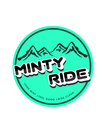 Round Vinyl Minty Ride Decal Sticker (4cm) (3 stickers)